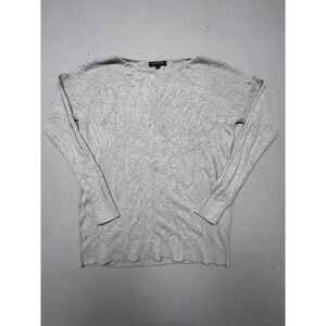 Banana Republic Sweater Cotton Nylon Gray Small Womens